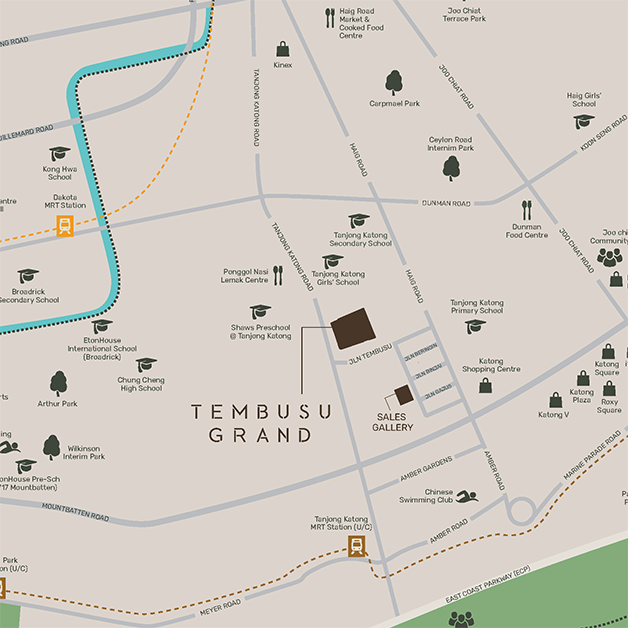 Tembusu Grand Location Map